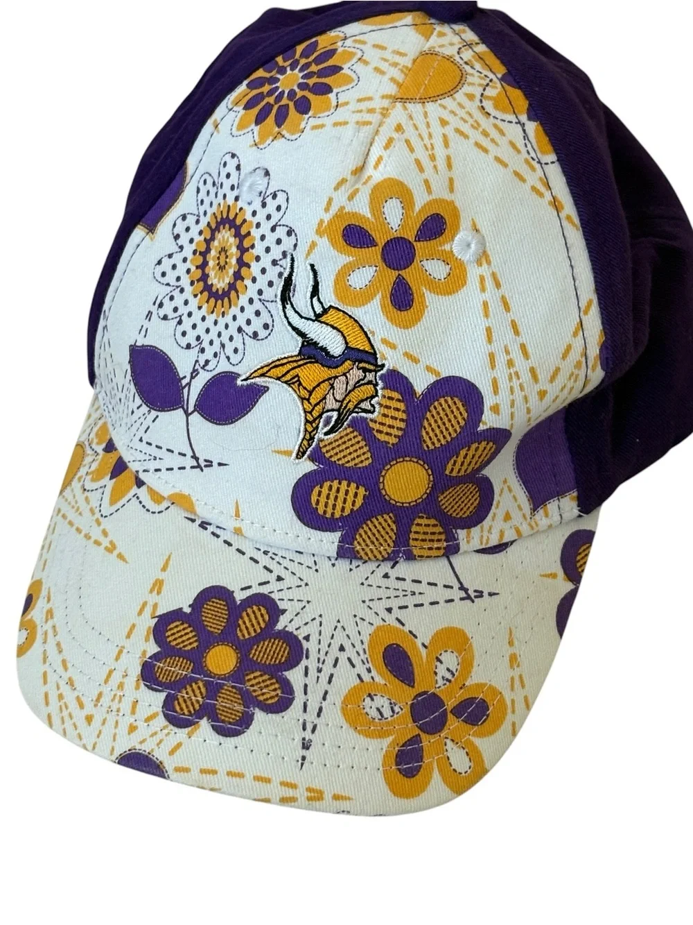 NFL Team Apparel Toddler Girl MN Minnesota Vikings Hat Adjustable Football